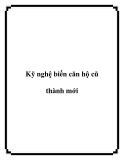 Kỹ nghệ biến căn hộ cũ thành mới