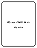 Mộc mạc với thiết kế biệt thự vườn