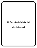 Không gian bếp hiện đại của Salvarani