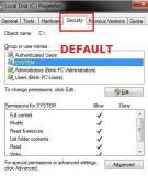 Cách thêm hoặc gỡ bỏ tab Security trong Properties của Windows 7