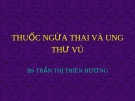 THUỐC NGỪA THAI VÀ UNG THƯ VÚ