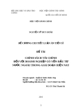 ĐỀ TÀI  CHÍNH SÁCH TÀI CHÍNH ĐỐI VỚI DOANH NGHIỆP CÓ VỐN ĐẦU TƯ NƯỚC NGOÀI TRONG GIAI ĐOẠN HIỆN NAY