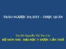 TRÀO NGƯỢC DẠ DÀY – THỰC QUẢN