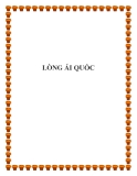 LÒNG ÁI QUỐC.