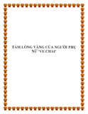 TẤM LÒNG VÀNG CỦA NGƯỜI PHỤ NỮ 'VE CHAI'.“