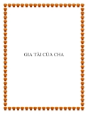 GIA TÀI CỦA CHA.