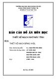  Luận văn đề tài thiết Kế Mạch Bằng VHDL