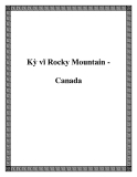Kỳ vĩ Rocky Mountain Canada