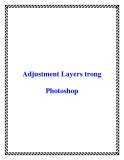 Adjustment Layers trong Photoshop