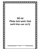 Đề tài Phân tích nước thải nuôi tôm sau xử lý