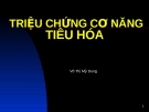 Cơ năng tiêu hóa 