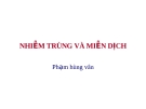 NHIỄM TRÙNG VÀ MIỄN DỊCH