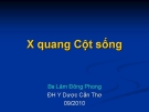 Bài giảng: X quang cột sống