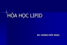 HÓA HỌC LIPID