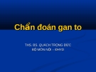 Bài giảng: Chẩn đoán gan to