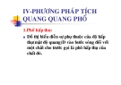 Tích quang quang phổ