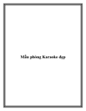 Mẫu phòng Karaoke đẹp