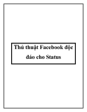 thủ thuật fac độc đáo cho status