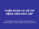 Phác đồ điều trị viêm não