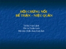 HỘI CHỨNG NỐI  BỂ THẬN – NIỆU QUẢN