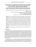 Báo cáo "  ỨNG DỤNG GIS VÀ PHƯƠNG PHÁP PHÂN TÍCH ĐA CHỈ TIÊU XÁC ĐỊNH VỊ TRÍ BÃI CHÔN LẤP CHẤT THẢI RẮN CHO QUẬN THỦ ĐỨC, THÀNH PHỐ HỒ CHÍ MINH "