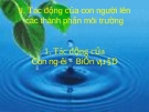 Tác động của con người lên môi trường