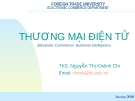 Bài giảng Thương mại điện tử: Hợp đồng thương mại điện tử - ThS. Nguyễn Thị Khánh Chi