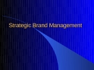 Strategic Brand Management