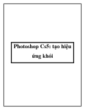 Photoshop Cs5: tạo hiệu ứng khói