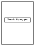 Domain Key suy yếu