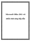 Microsoft Office 2011 với nhiều tính năng hấp dẫn