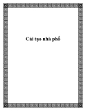 Cải tạo nhà phố