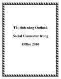 Tắt tính năng Outlook Social Connector trong Office 2010