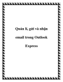 Quản lí, gửi và nhận email trong Outlook Express