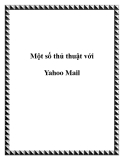 Một số thủ thuật với Yahoo Mail