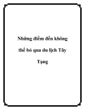 Những điểm đến không thể bỏ qua du lịch Tây Tạng