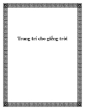 Trang trí cho giếng trời