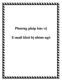 Phương pháp bảo vệ E-mail khỏi bị nhòm ngó