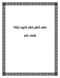 Một ngôi nhà phố nhỏ mà xinh