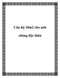 Căn hộ 18m2 cho anh chàng sống độc thân