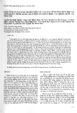 Báo cáo "Phân tích đa dạng di truyền phân tử, các đặc tính nông sinh học và tính kháng bệnh xanh lùn ở một số giống bông vải trong nước và nhập nội "