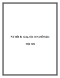 Nội thất đa năng, tiện lợi và tiết kiệm diện tích