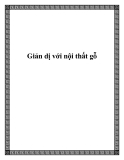 Giản dị với nội thất gỗ