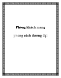 Phòng khách mang phong cách đương đại