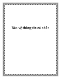 Bảo vệ thông tin cá nhân