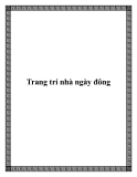 Trang trí nhà ngày đông