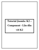 Tutorial Joomla: K2 – Component - Lần đầu với K2