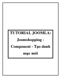 TUTORIAL JOOMLA: Joomshopping Component - Tạo danh mục mới