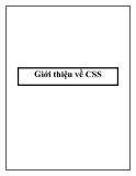 Giới thiệu về CSS