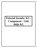 Tutorial Joomla: K2 – Component - Giới thiệu K2